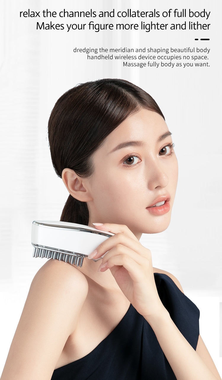 Multifunctional meridian massage brush