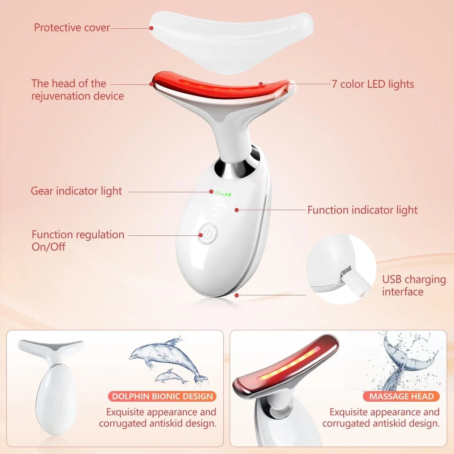 7-in-1 LED Facial Sculptor - GlintSkin