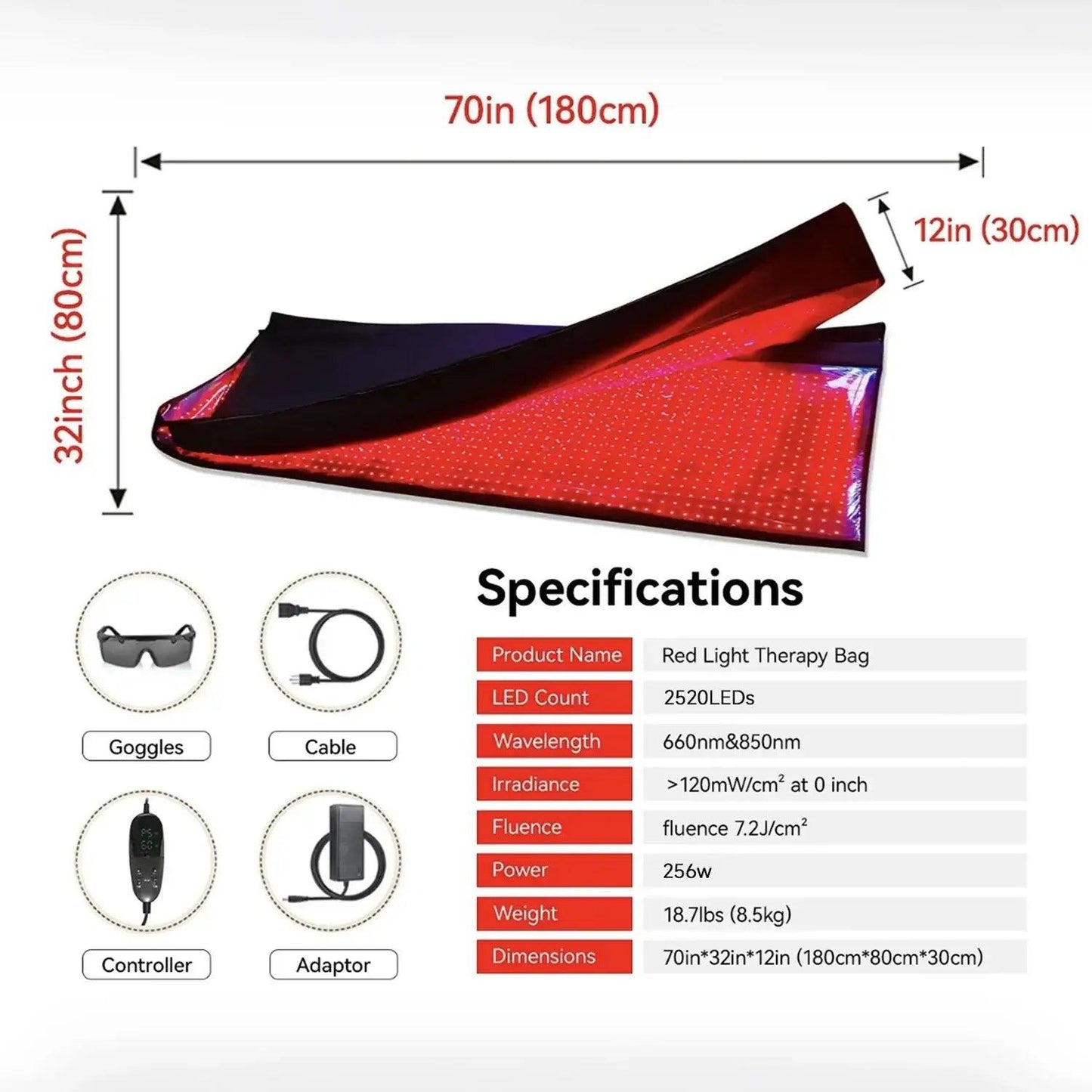 Red and Infrared Light Therapy Bag - GlintSkin