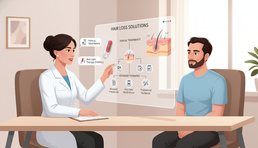 Synergy in Hair Regrowth: Combining Laser Combs with Minoxidil & Finasteride