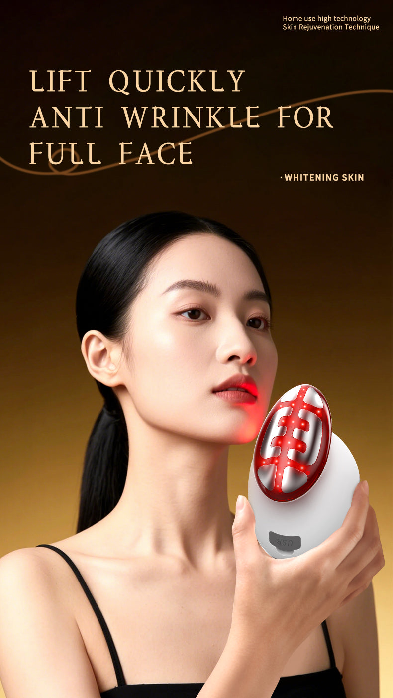 3-in-1 Facial Beauty Device | Microcurrent & LED Wand | GlintSkin