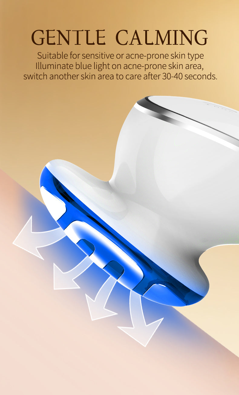 3-in-1 Facial Beauty Device | Microcurrent & LED Wand | GlintSkin